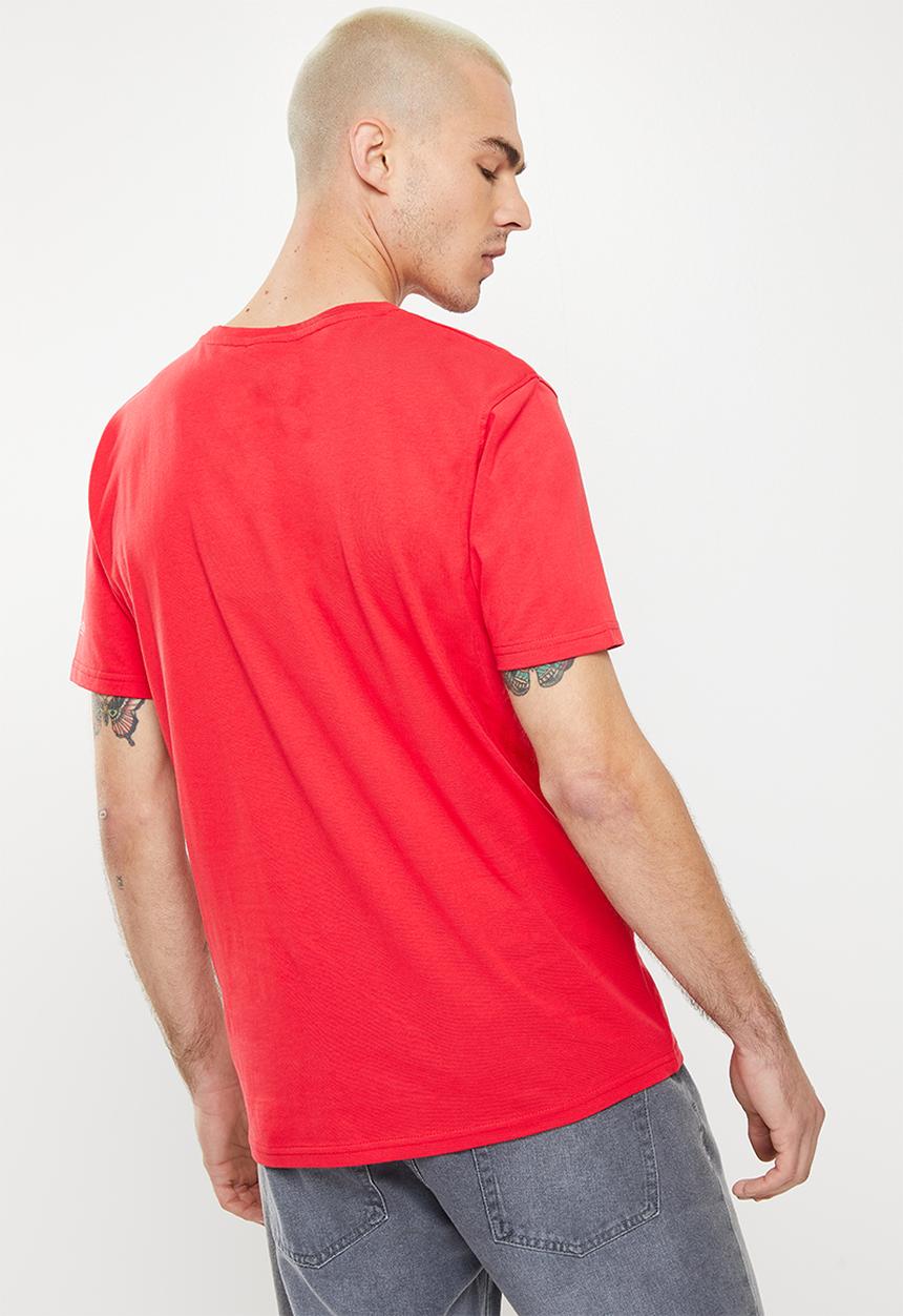 Crosshatch - Fellamere ch reflective symbol print crew tee - red