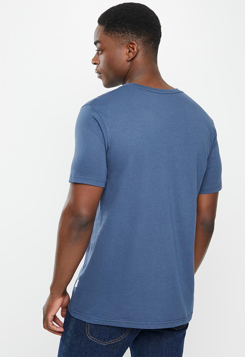 Wrangler - Kabel tee - navy & white
