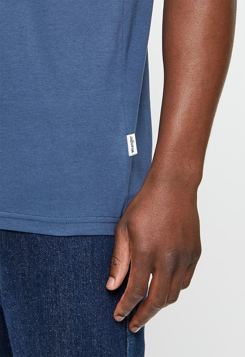 Wrangler - Kabel tee - navy & white