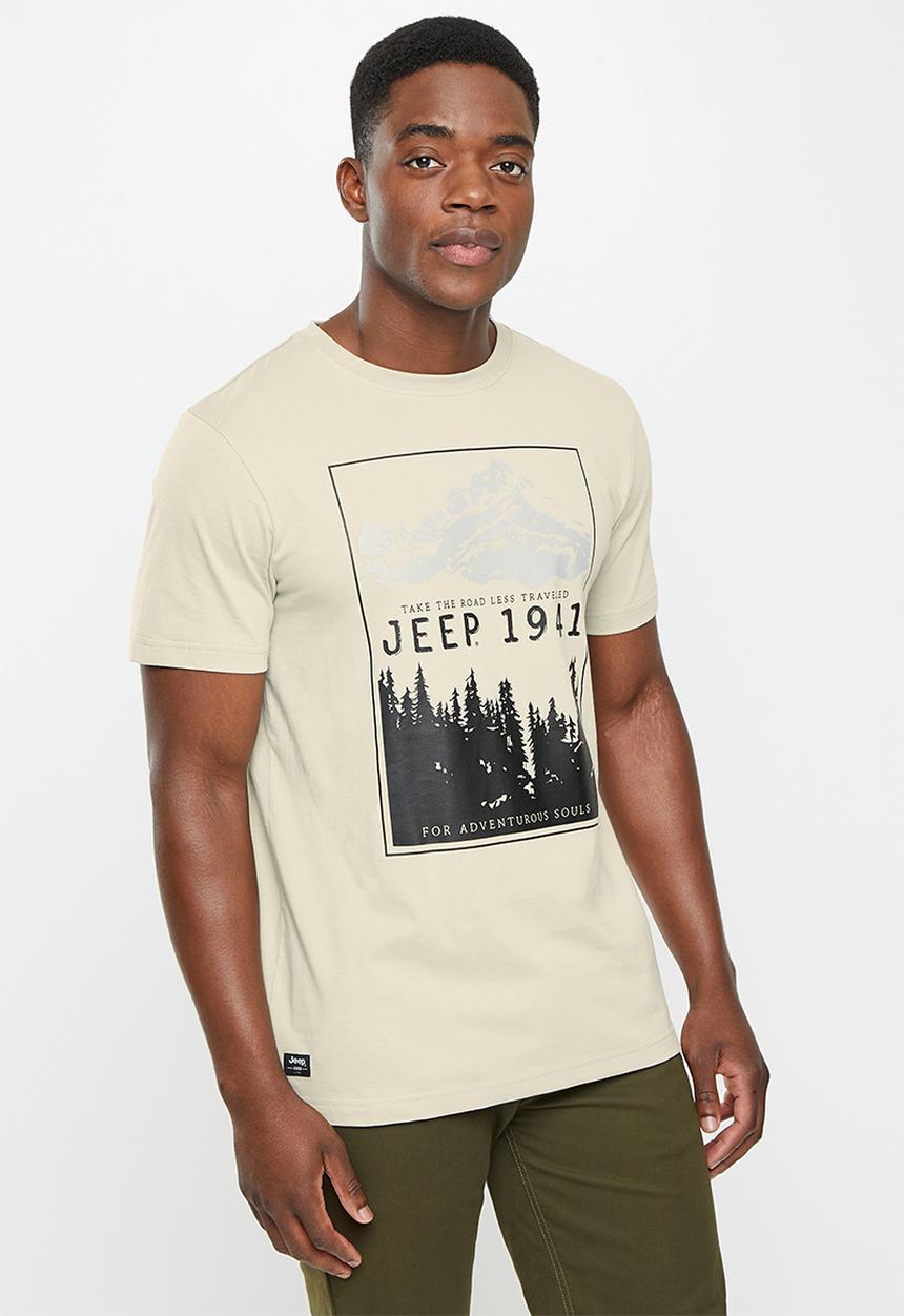 JEEP - Jeep fashion graphics tee - khaki grey