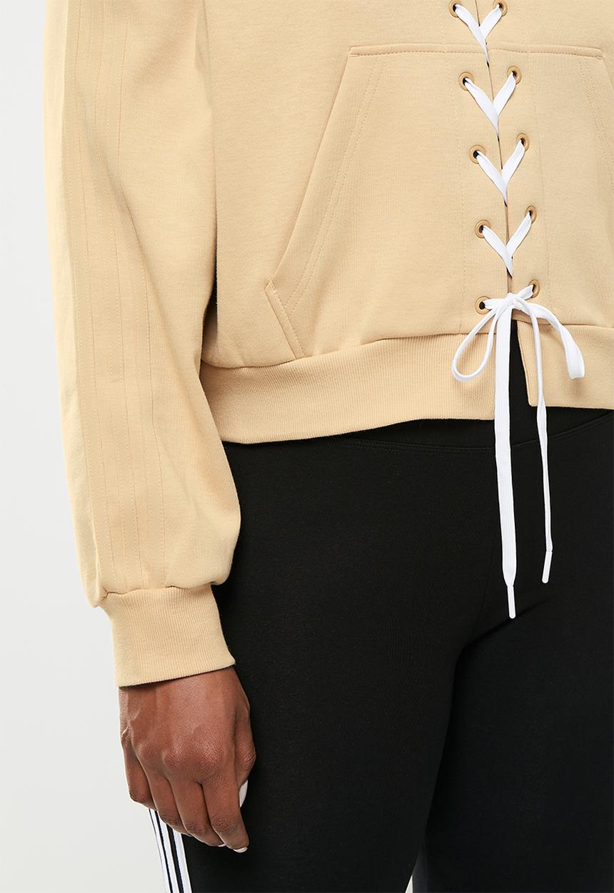 adidas Originals - Plus hooded sweat - magic beige