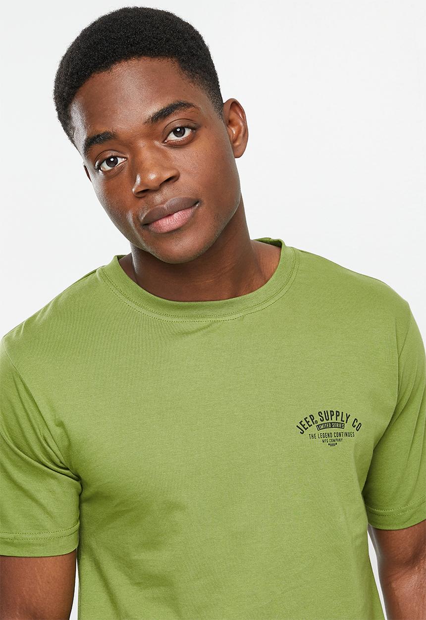 JEEP - Jeep fashion print graphic tees - green wonder