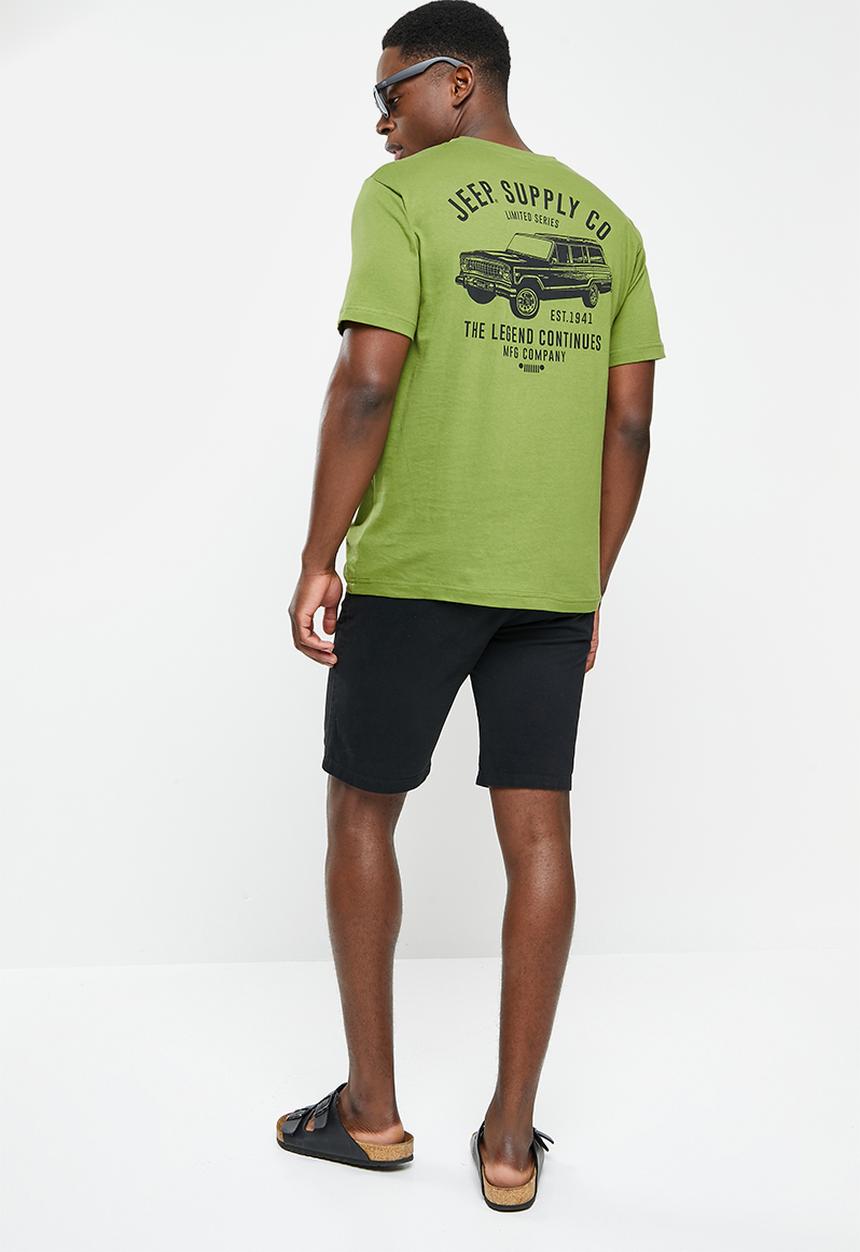 JEEP - Jeep fashion print graphic tees - green wonder