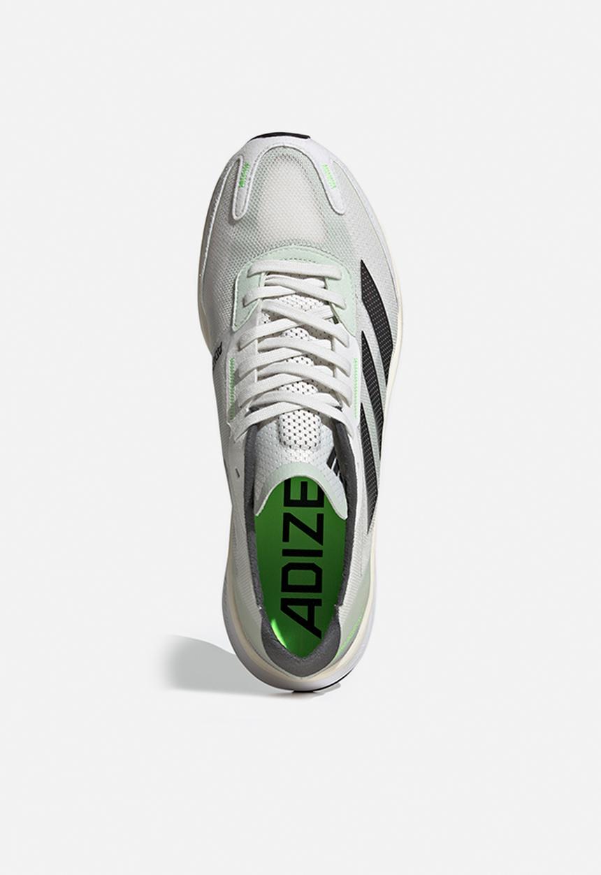 adidas Performance - Adizero boston 11 m - crystal white/night met./linen green