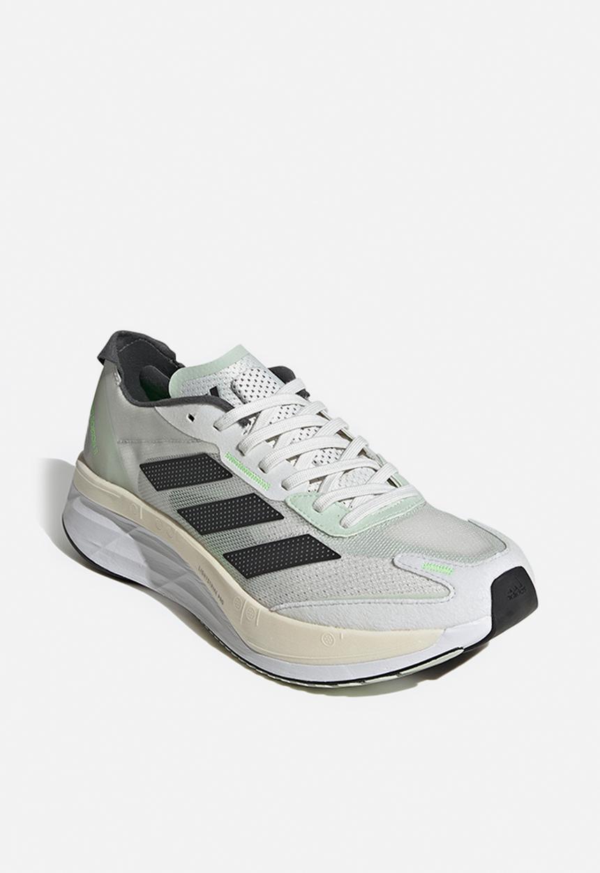 adidas Performance - Adizero boston 11 m - crystal white/night met./linen green