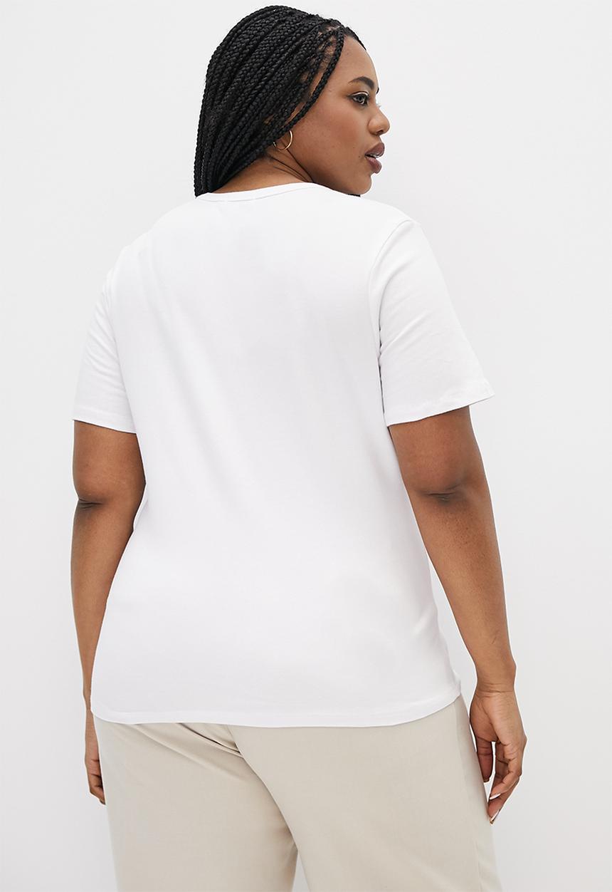Superbalist - 2 Pack basic fitted crew neck tee - black & white