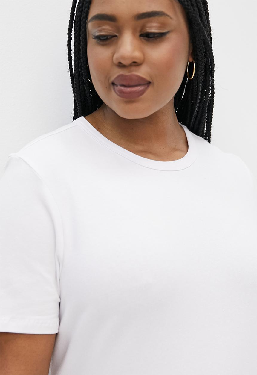 Superbalist - 2 Pack basic fitted crew neck tee - black & white