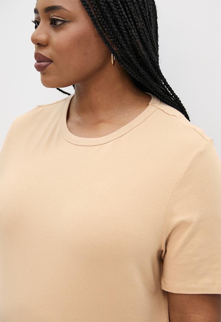 Superbalist - 2 Pack basic fitted crew neck tee - stone & brown