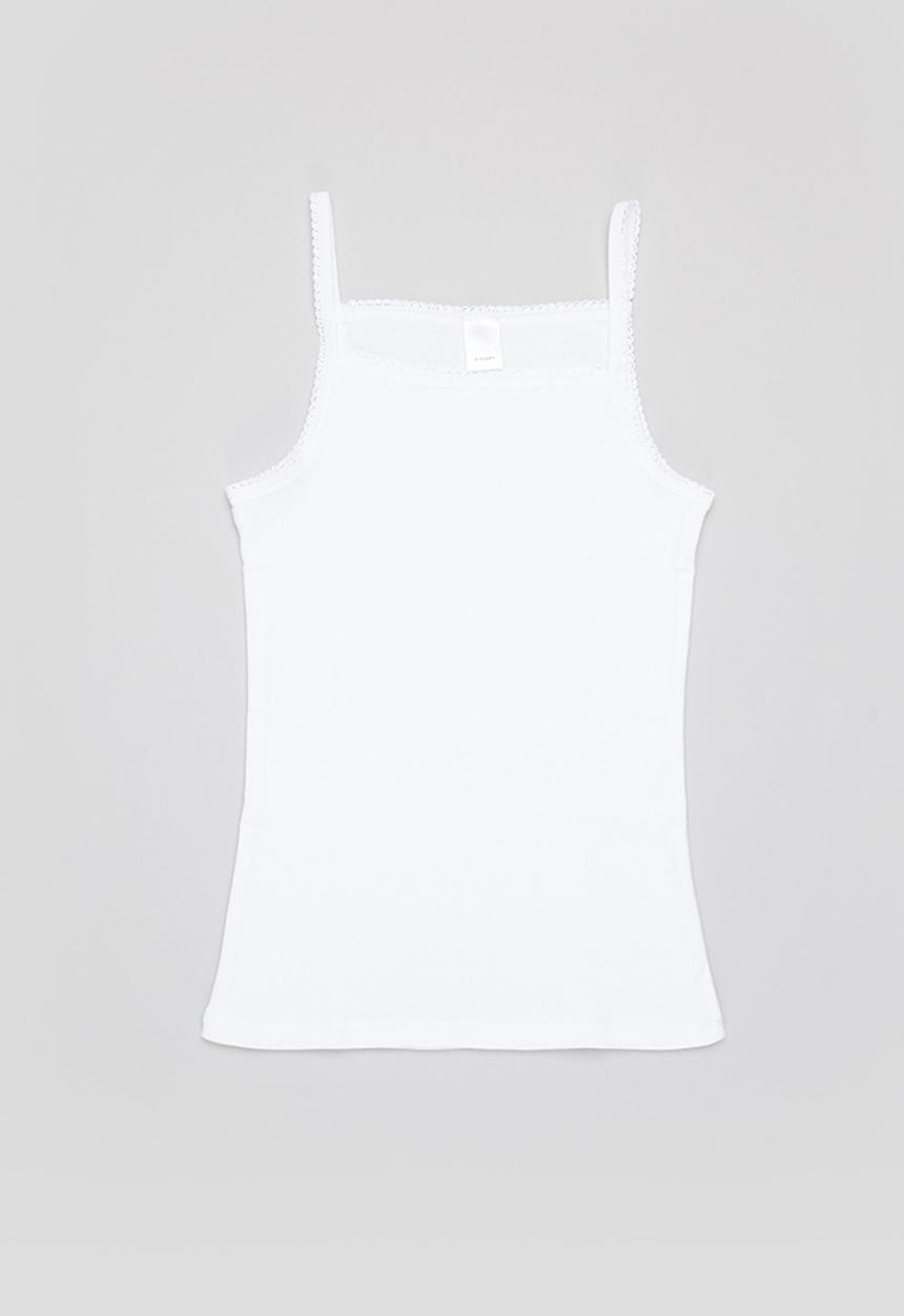 Rebel Republic - 2 Pack cami vest - white/pink