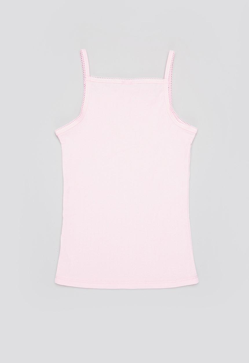 Rebel Republic - 2 Pack cami vest - white/pink
