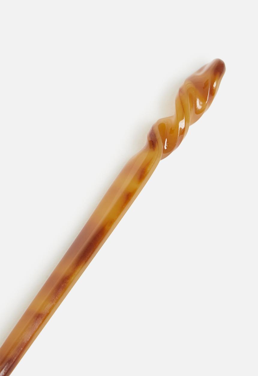 Rubi - Harper hair pin - amber tort