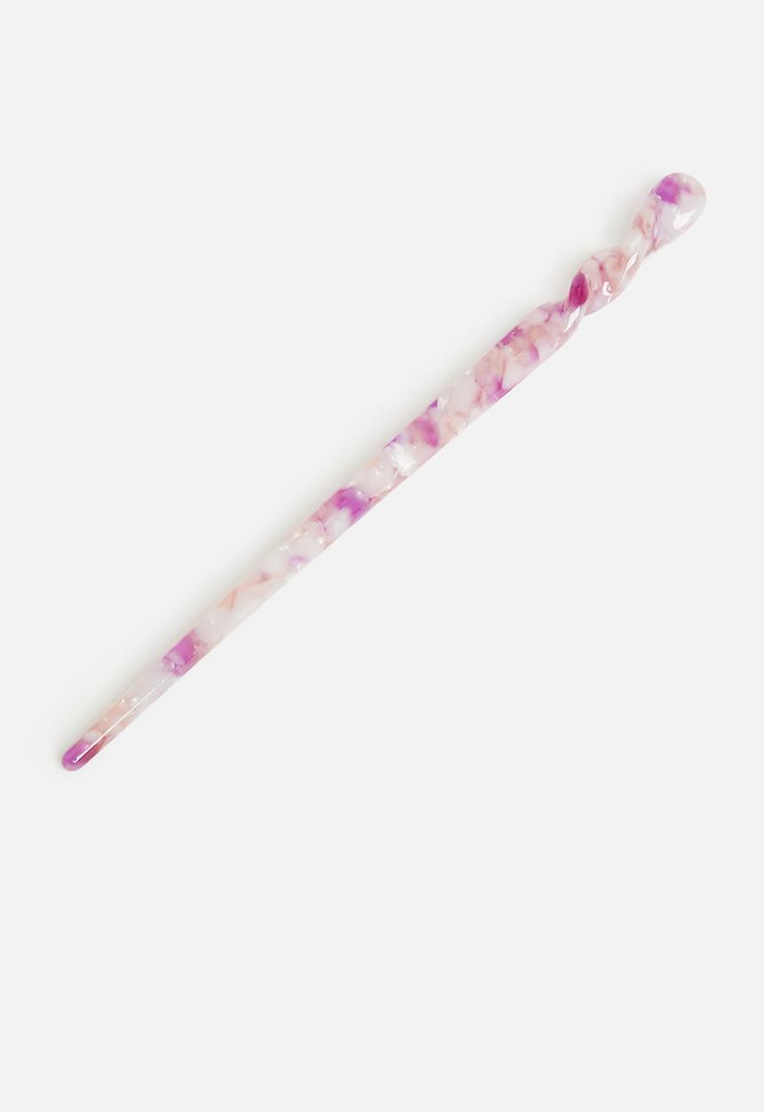 Rubi - Harper hair pin - pink & lilac marble
