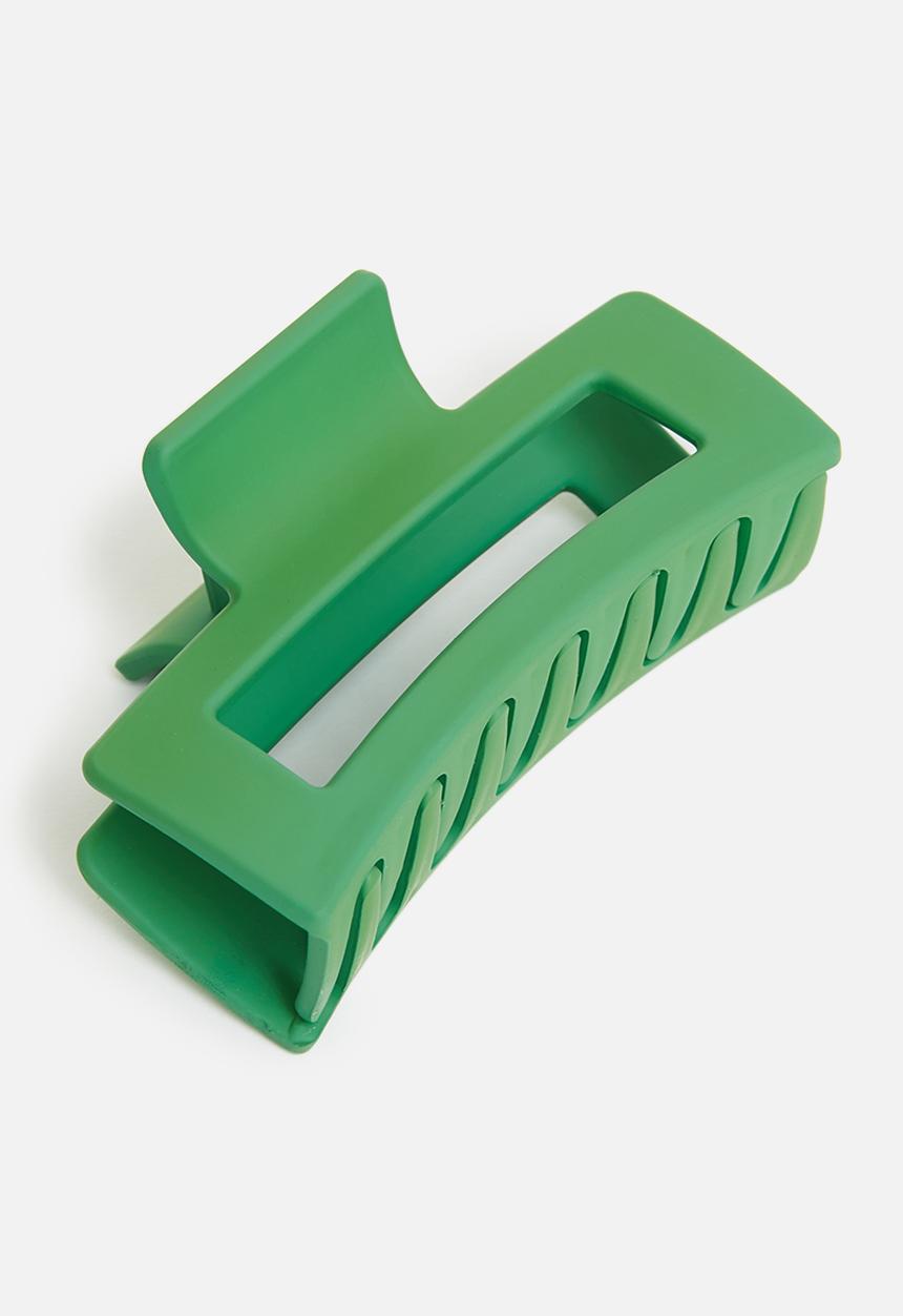 Rubi - Amber hair claw - bright green
