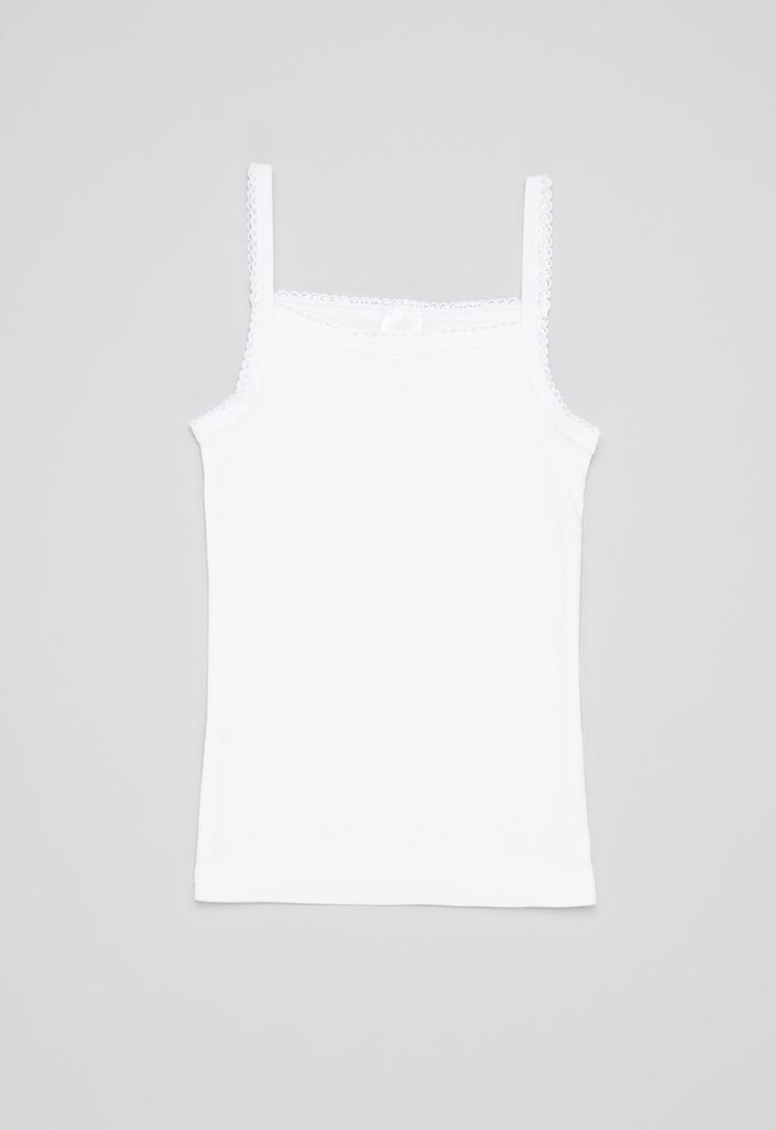 Pop Candy - 2 Pack cami vest - white & pink