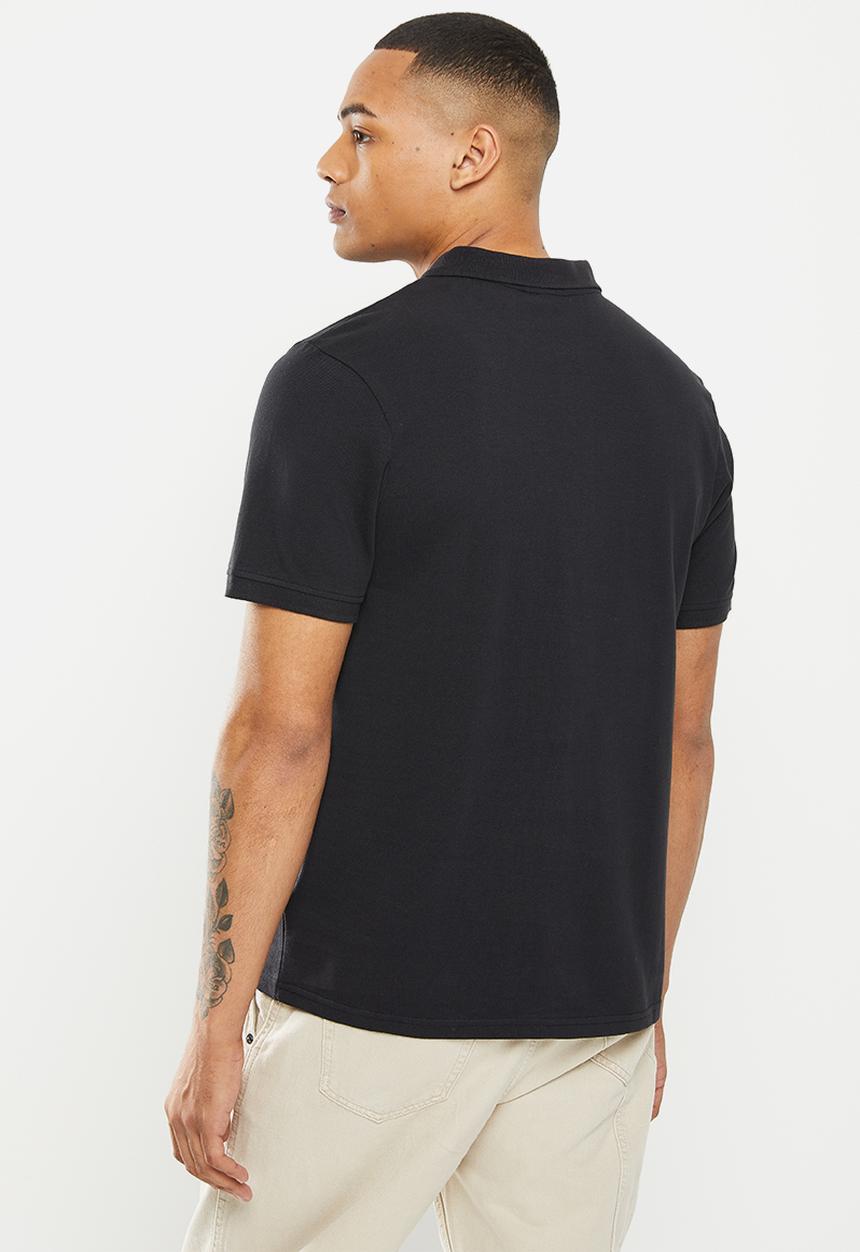 Crosshatch - Pendles polo - black