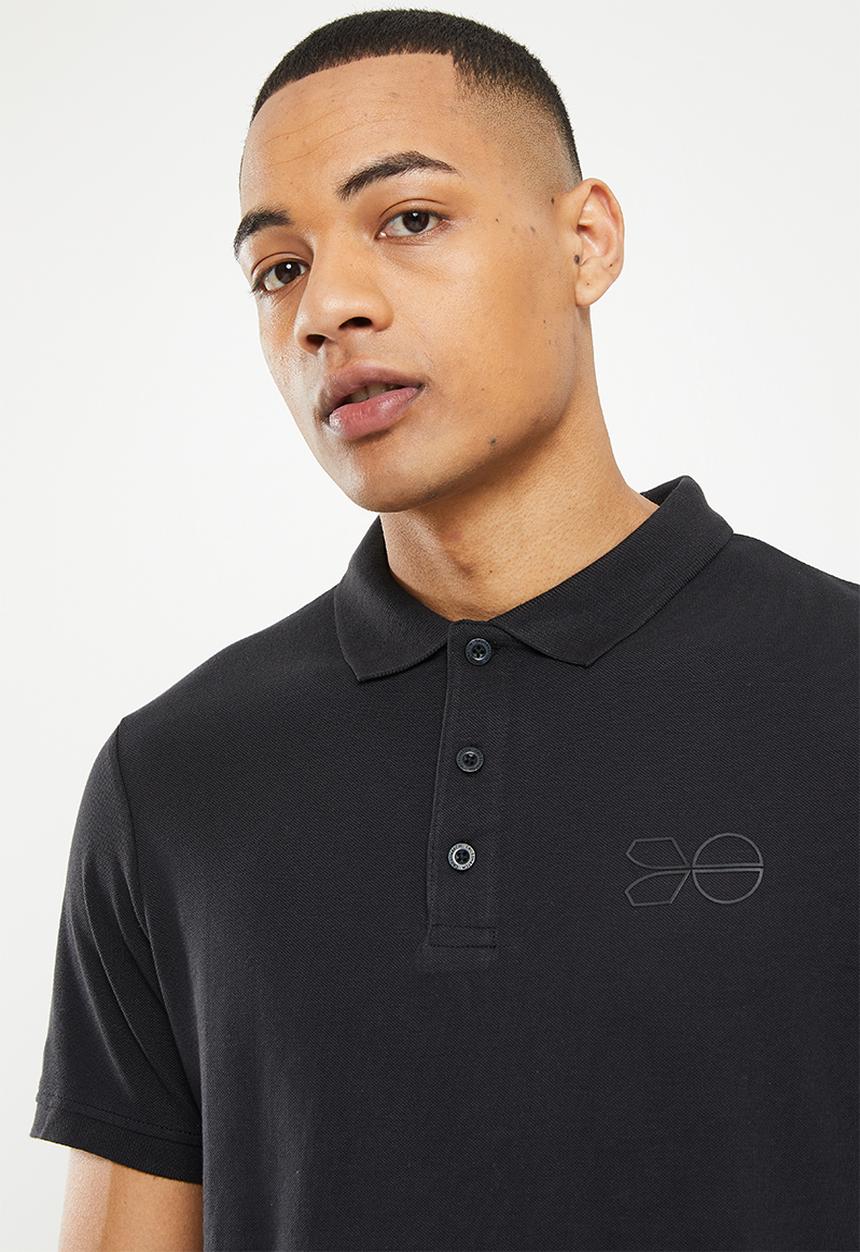 Crosshatch - Pendles polo - black