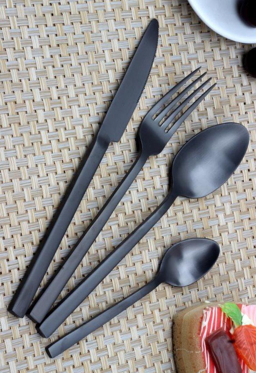 Nicolson Russell - New York 16 pce Cutlery Set- Black
