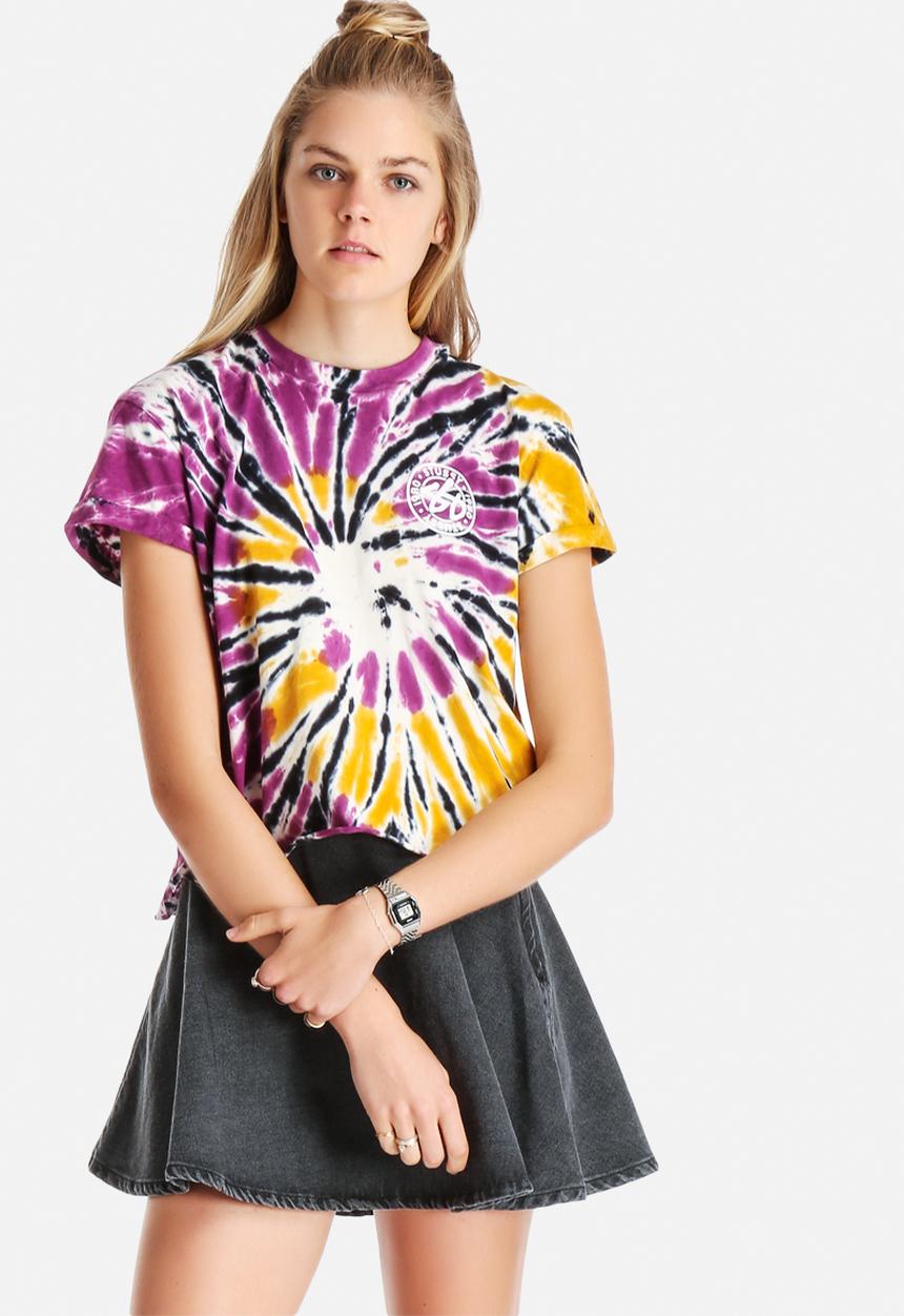 Stussy - Roots Tiedye Crop Tee