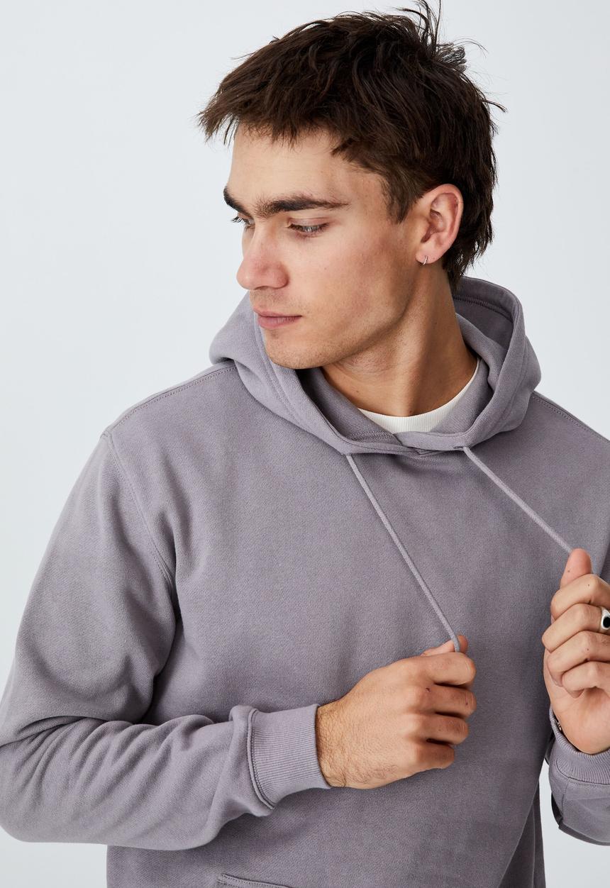 Cotton On - Essential fleece pullover - washed brick