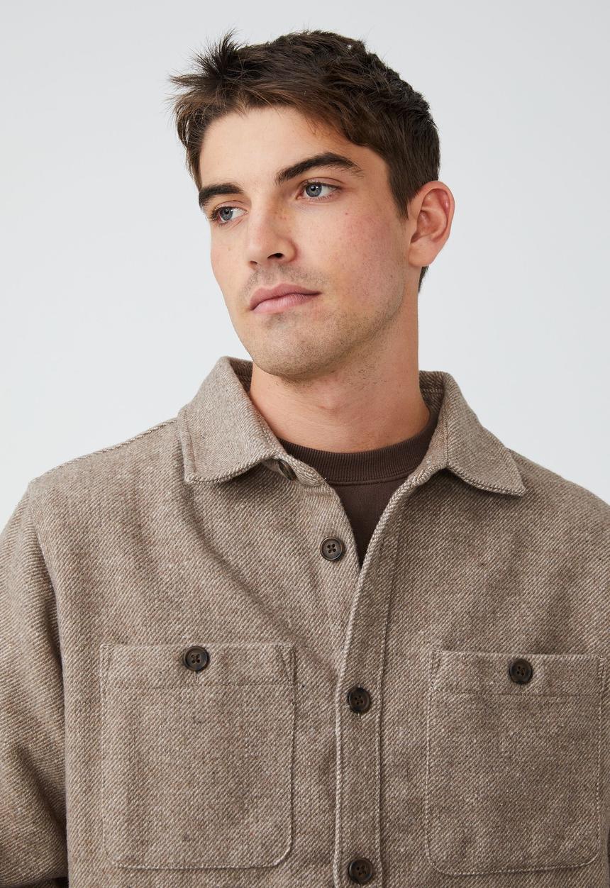 Cotton On - Heavy overshirt - taupe