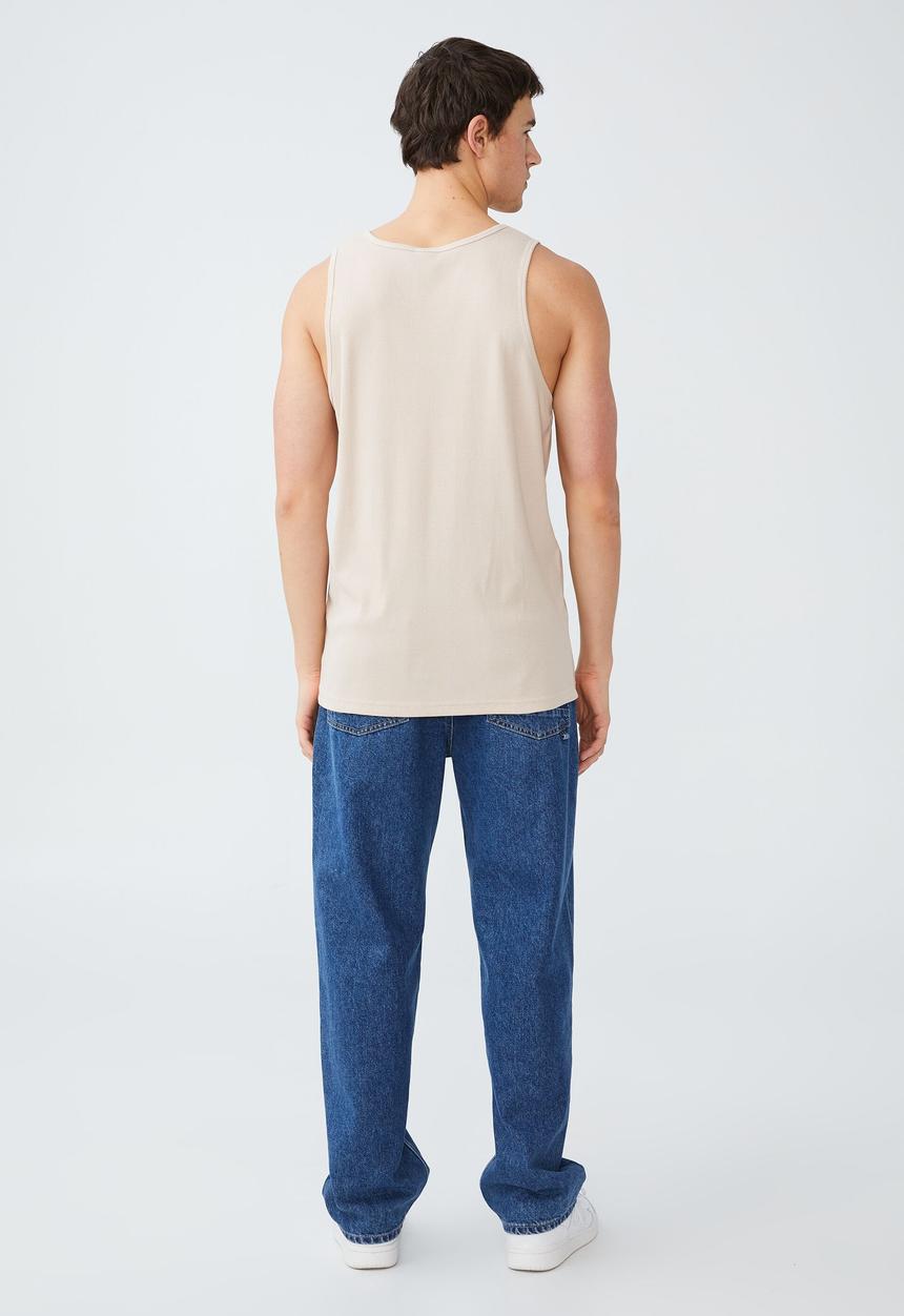 Cotton On - Loose fit rib tank - cloud pink