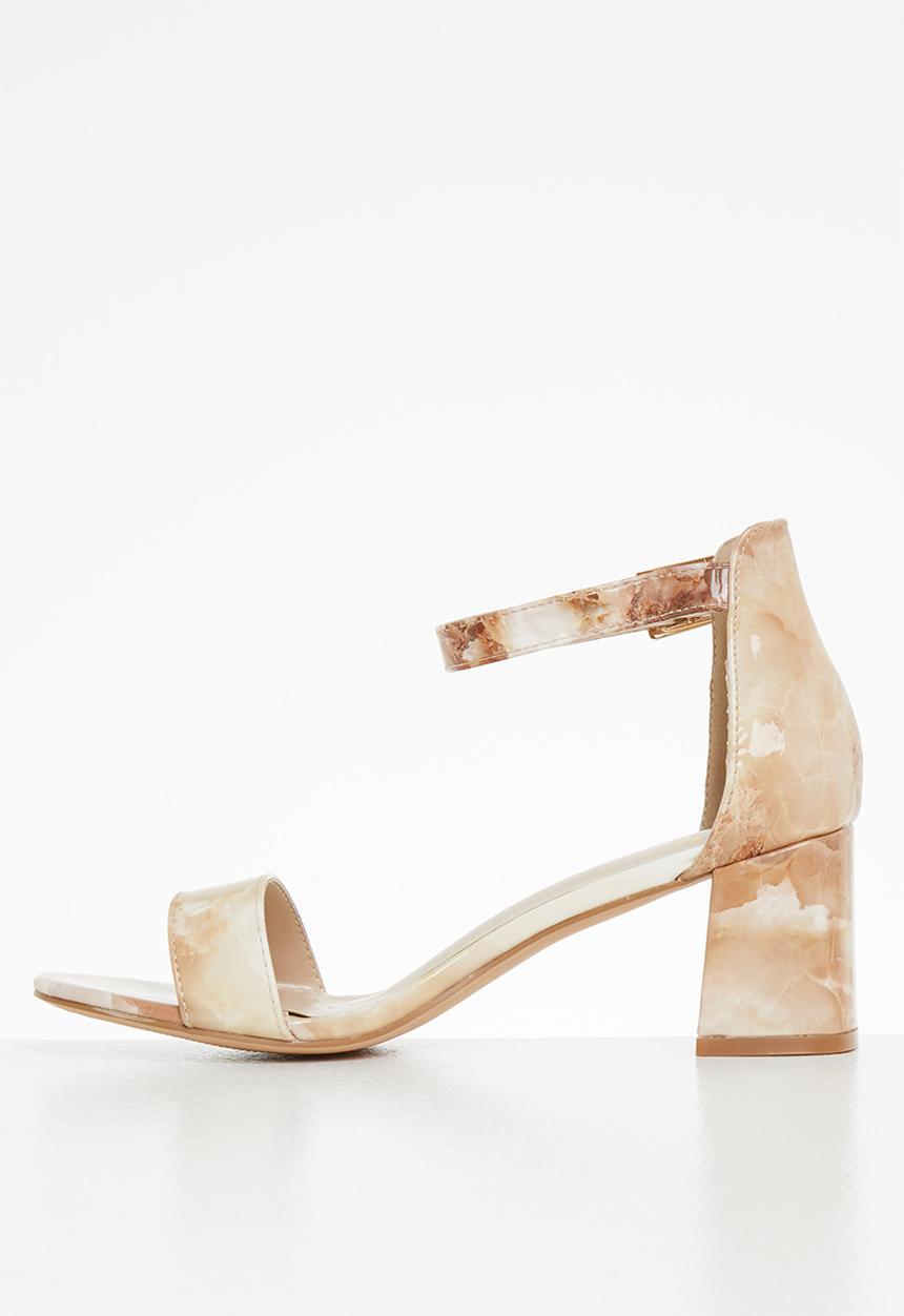 Butterfly Feet - Graphite 1 ankle tie block heel - neutral