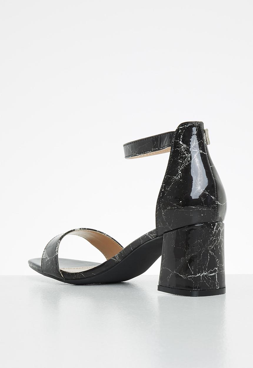 Butterfly Feet - Graphite 1 ankle tie block heel - black