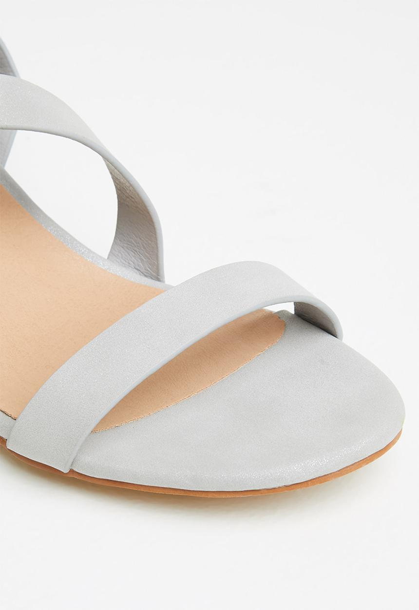 Butterfly Feet - Bonolo 1 ankle tie block heel - grey