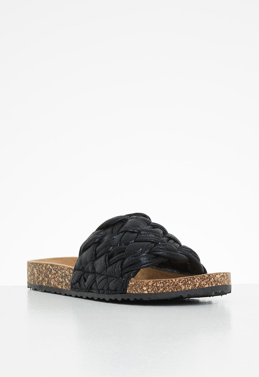 Butterfly Feet - Hallie 1 slide - black