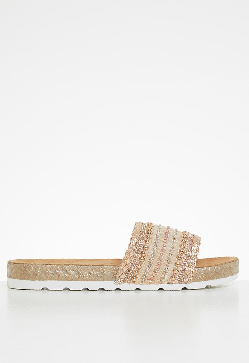 Butterfly Feet - Amaia 1 espadrille slide - rose gold