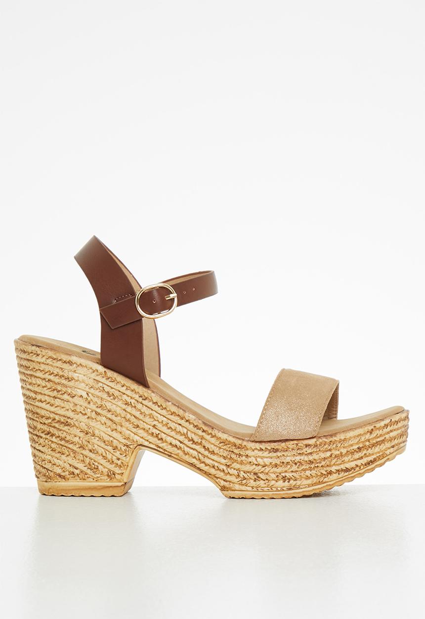 Butterfly Feet - Celine 1 espadrille block heel - beige