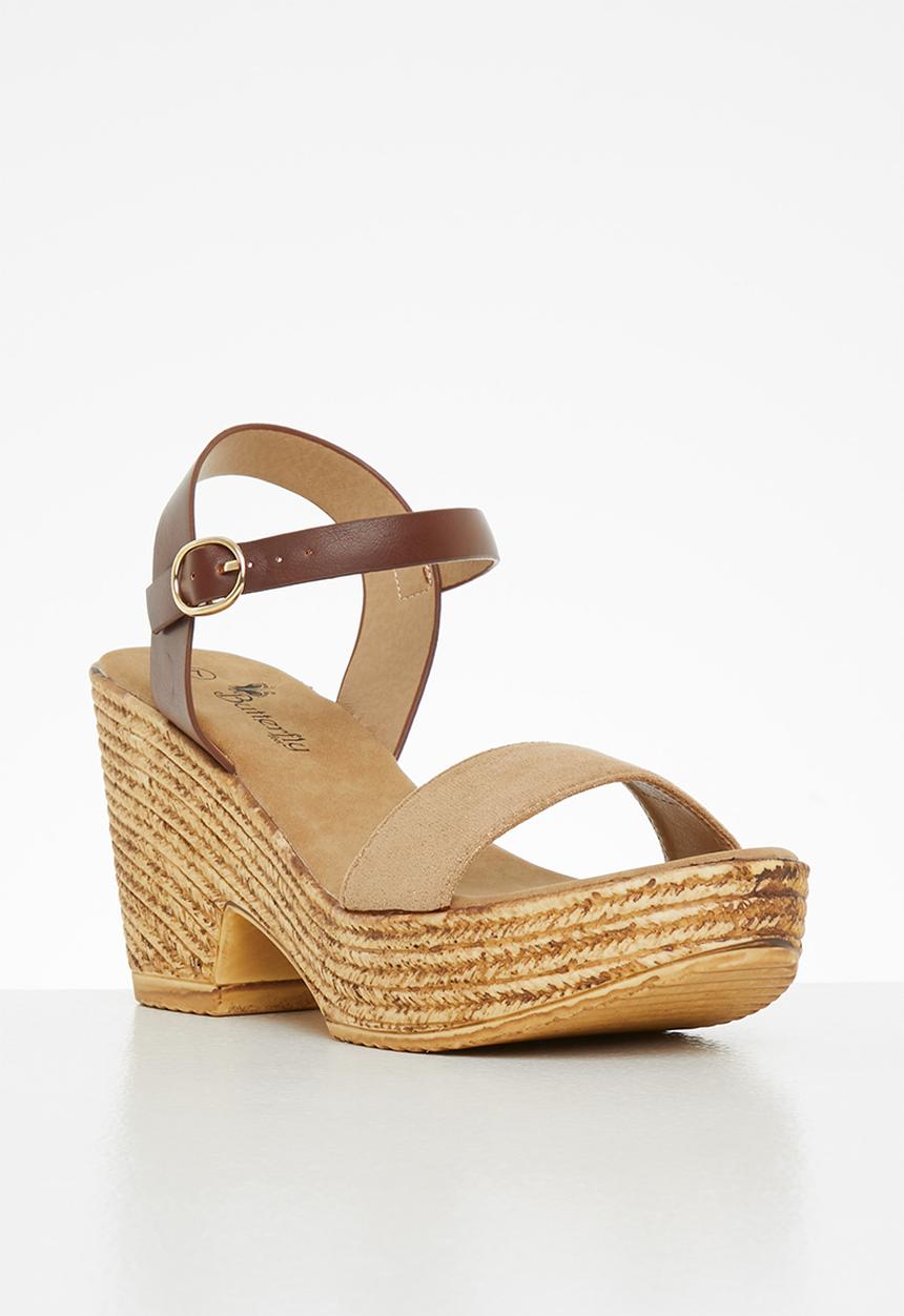 Butterfly Feet - Celine 1 espadrille block heel - beige
