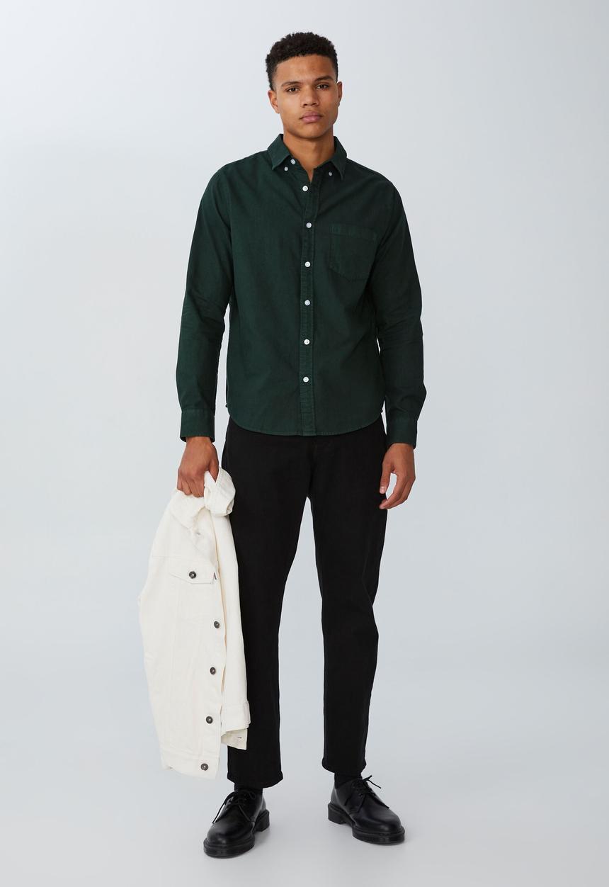 Cotton On - Mayfair long sleeve shirt - vintage pine needle green
