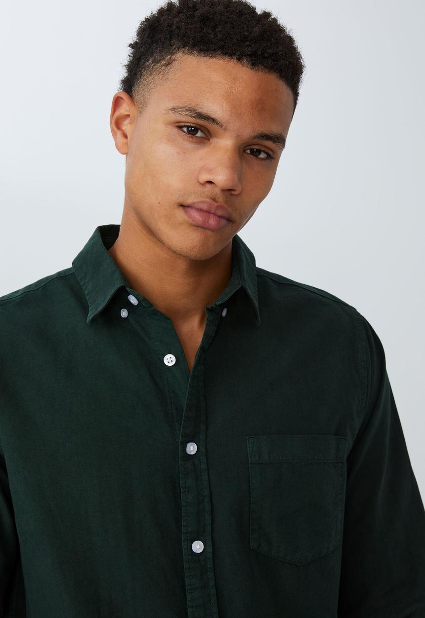 Cotton On - Mayfair long sleeve shirt - vintage pine needle green