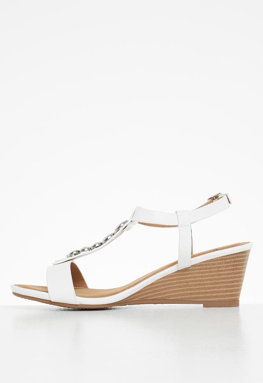 Butterfly Feet - Shani 2 wedge heel - white