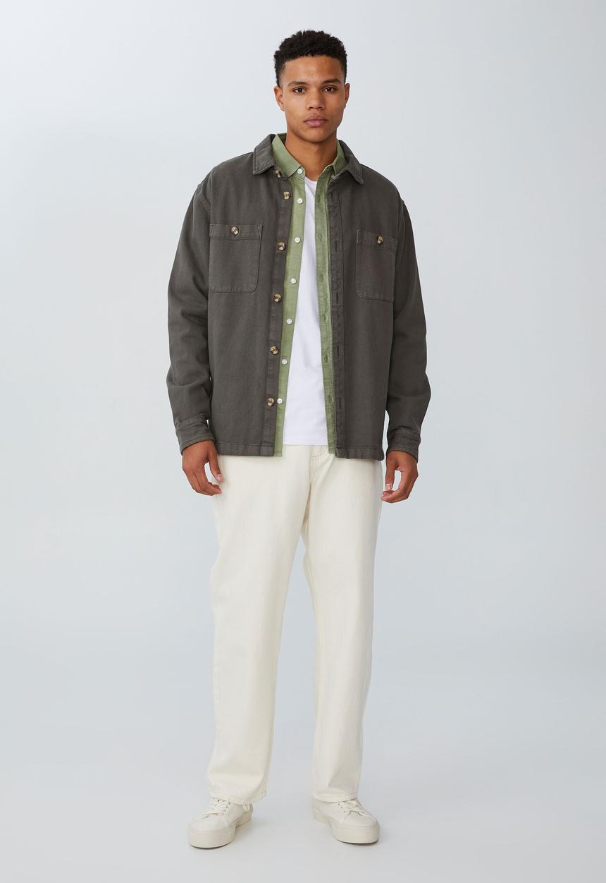 Cotton On - Mayfair long sleeve shirt - vintage sage