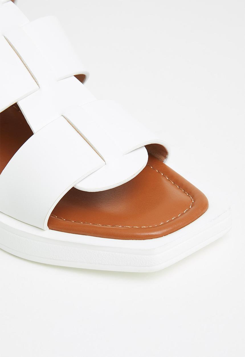Butterfly Feet - Bailey 1 wedge heel - white