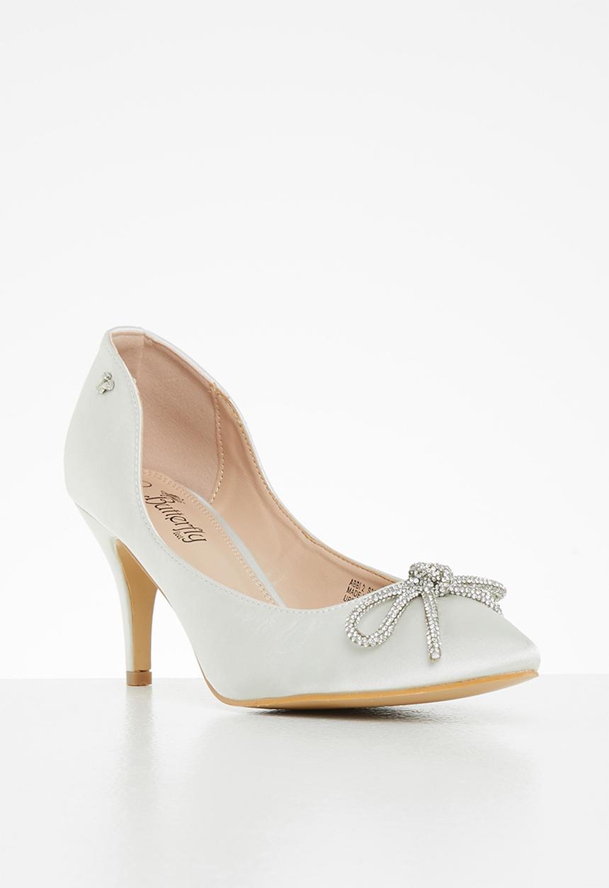 Butterfly Feet - Abbi 2 court stiletto heel - silver