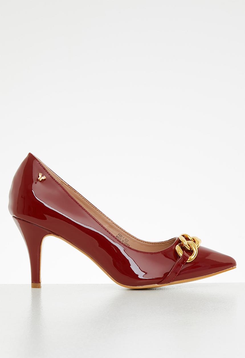 Butterfly Feet - Abbi 1 court stiletto heel - red