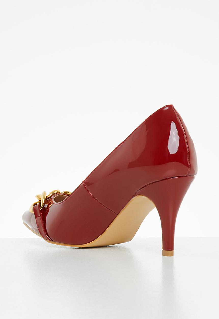 Butterfly Feet - Abbi 1 court stiletto heel - red