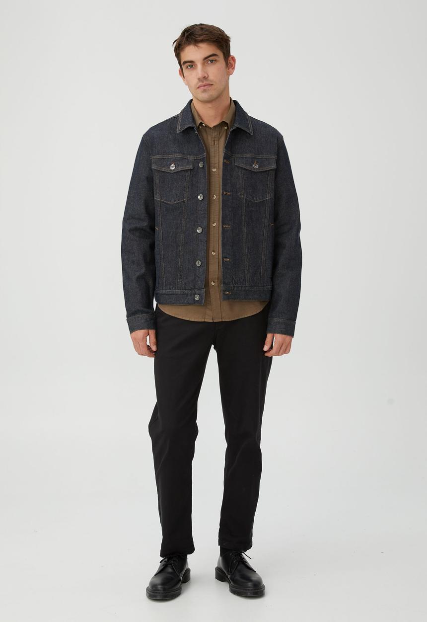 Cotton On - Mayfair long sleeve shirt - vintage washed chocolate