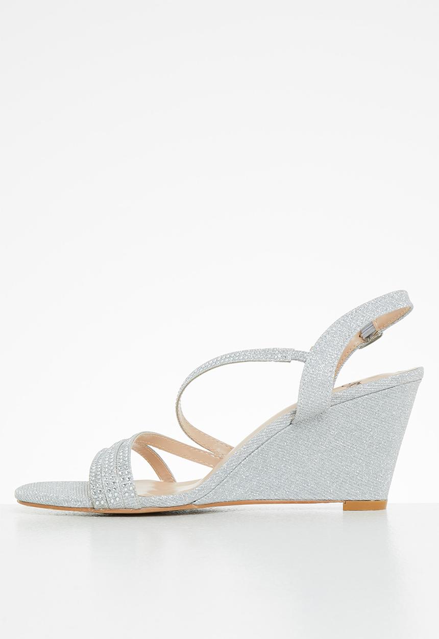 Butterfly Feet - Marly 3 wedge heel - silver