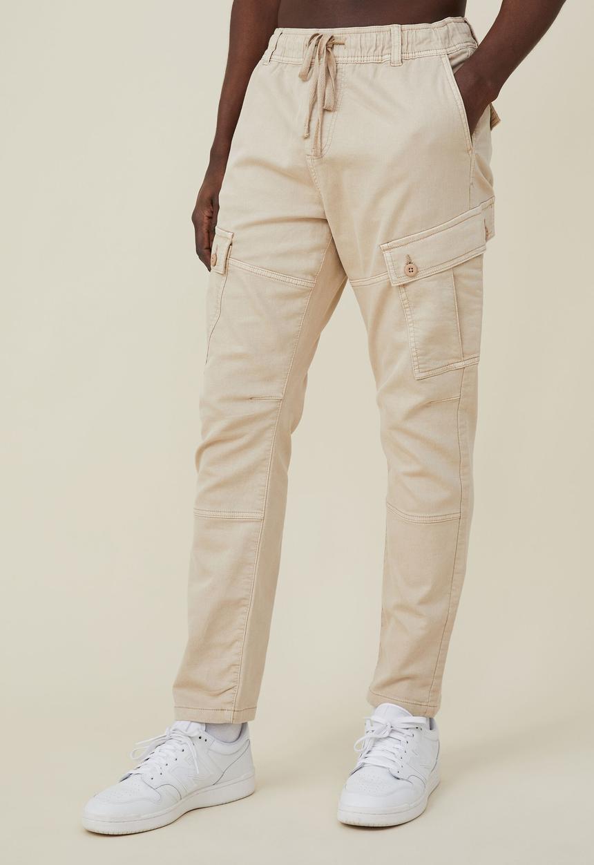 Cotton On - Military cargo pant - cashew