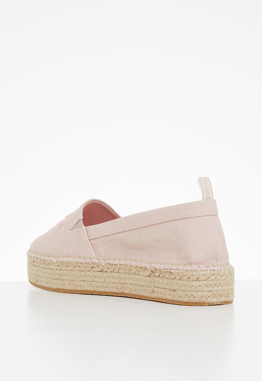 Calvin Klein - Flatform espadrilles - pale conch shell