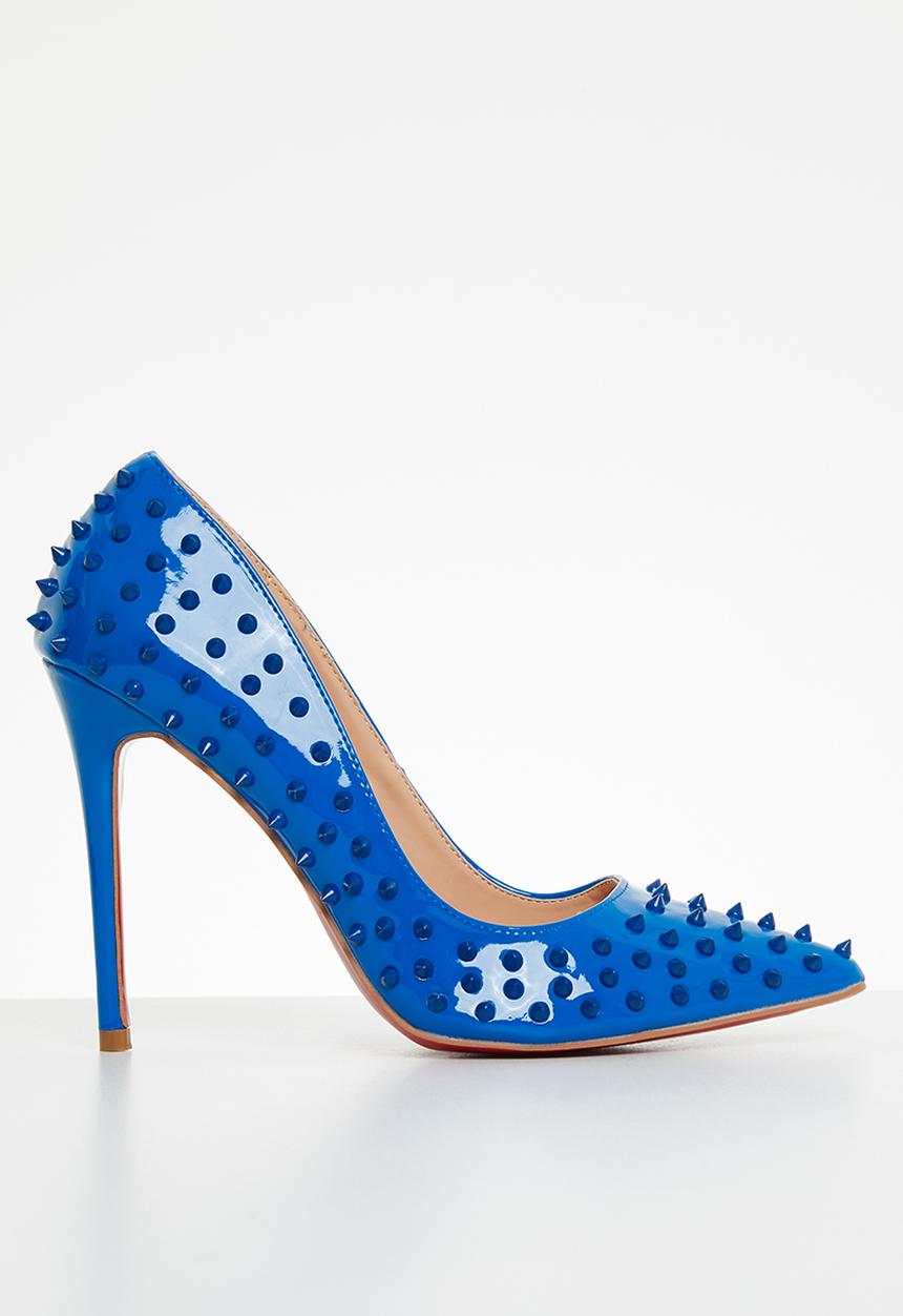 Miss Black - Killer3 barely there court heel - blue