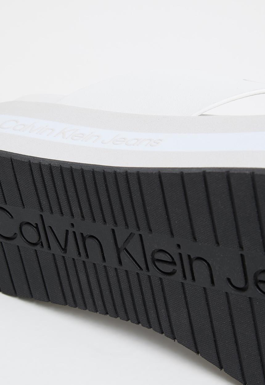 Calvin Klein - Flatform sandal crisscross - bright white