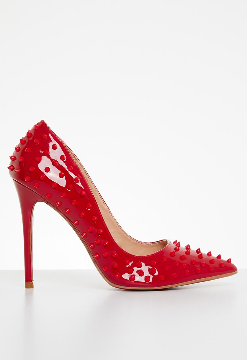 Miss Black - Killer3 barely there court heel - red