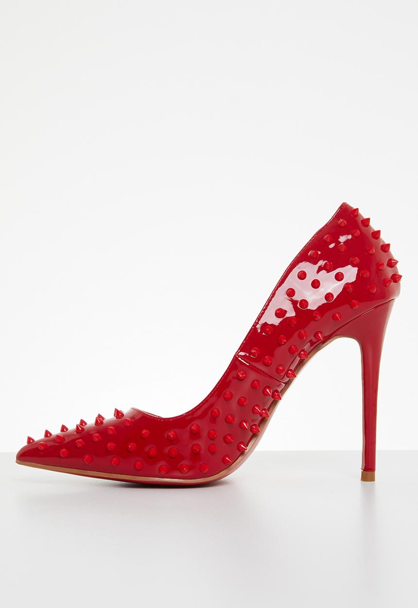 Miss Black - Killer3 barely there court heel - red