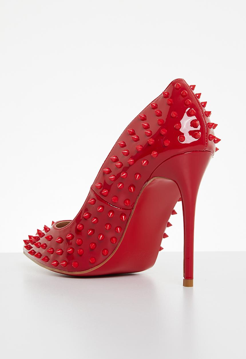 Miss Black - Killer3 barely there court heel - red