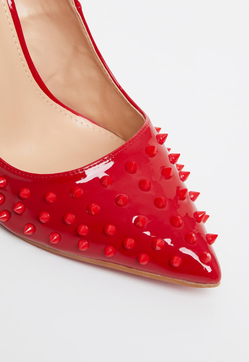 Miss Black - Killer3 barely there court heel - red